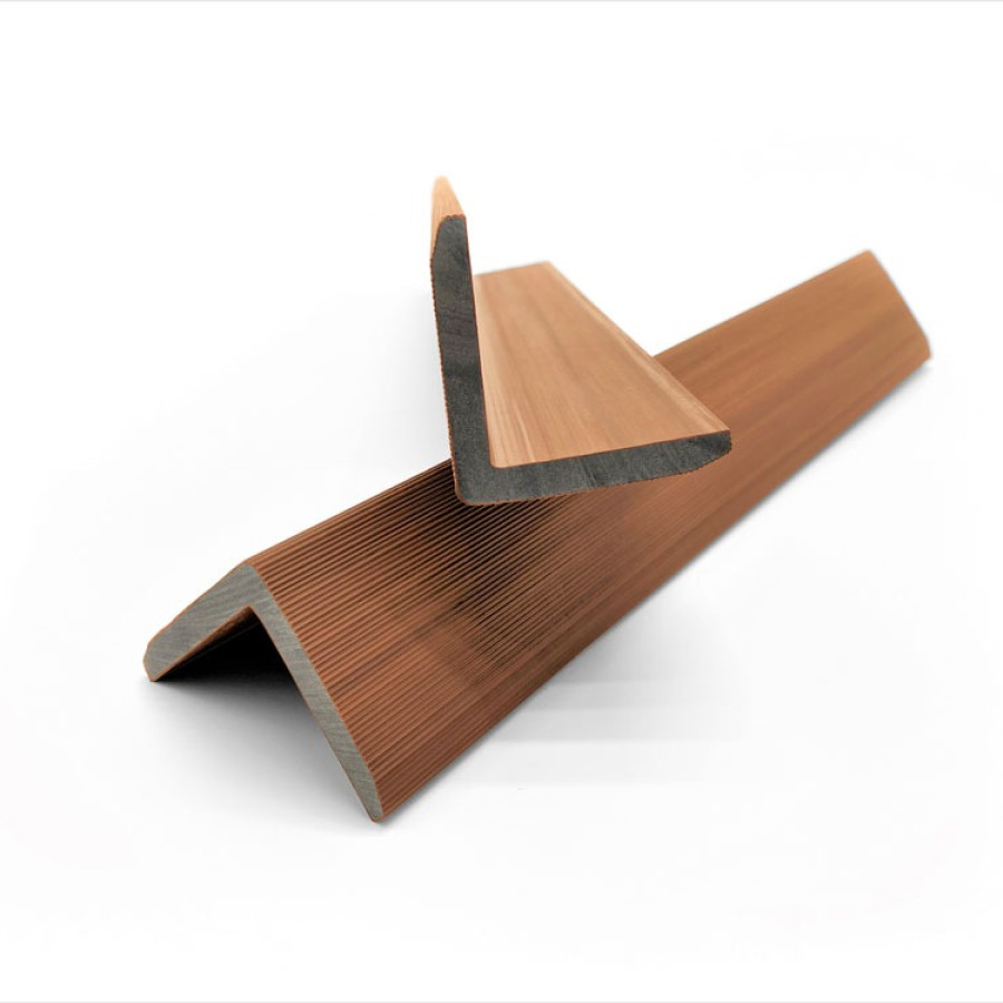 Slatted Composite Angle Corner Trim – Oak (3m Length)