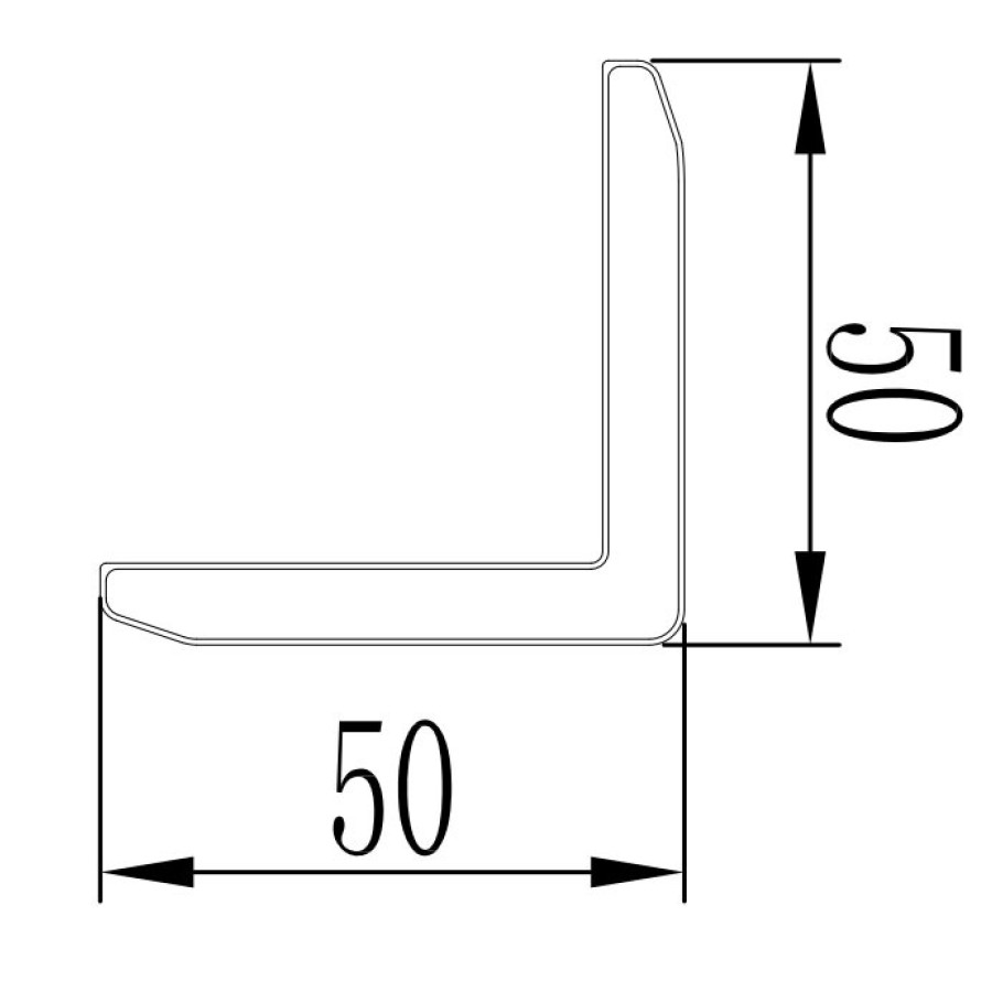 Slatted Composite Angle Corner Trim – Oak (3m Length) 0