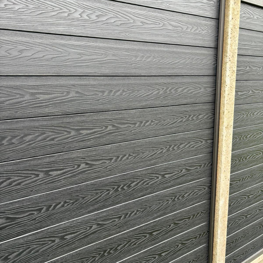 Premium Composite Fencing for Concrete Posts (Warm Graphite) 6