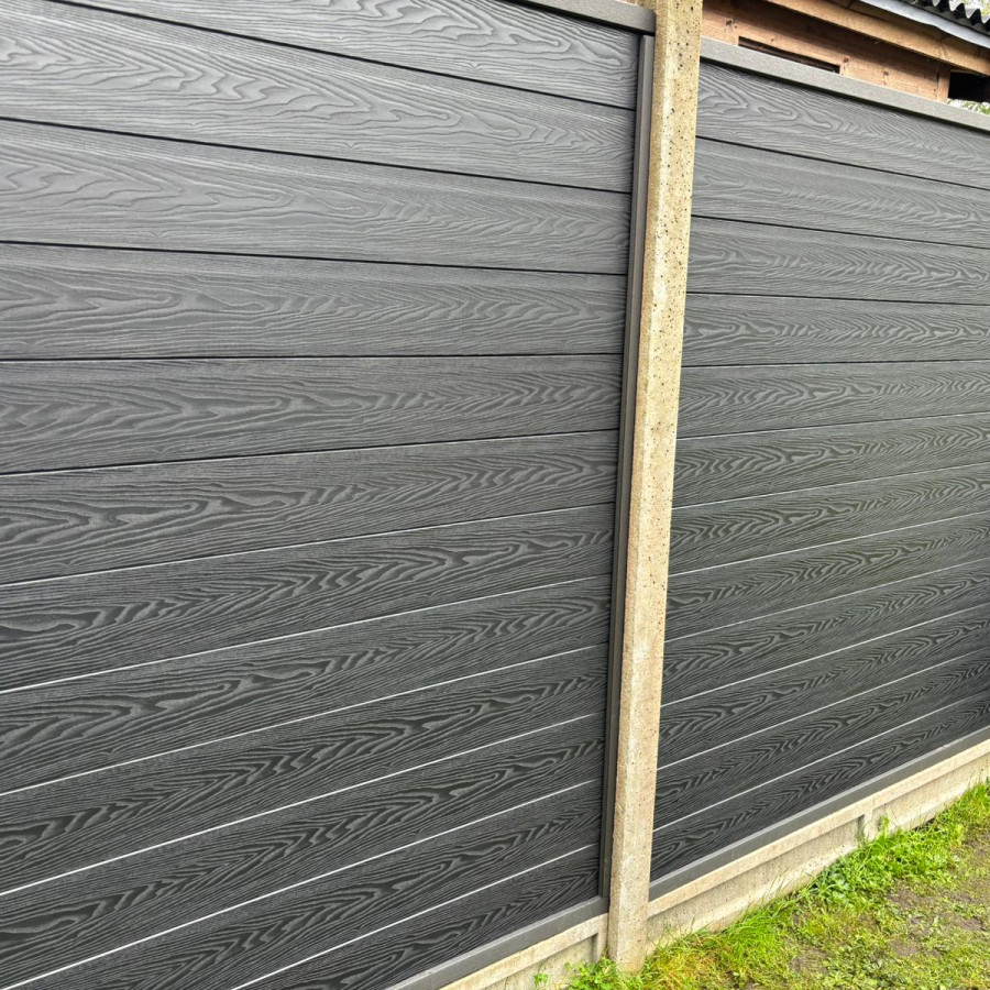 Premium Composite Fencing for Concrete Posts (Steel Grey) 4