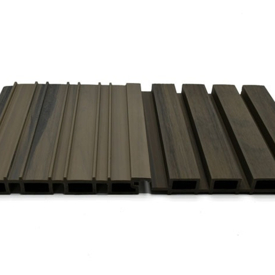 Composite Slatted Cladding Board – Graphite Grey (219mm x 3m) 0
